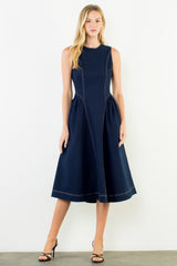 Sadie Denim Dress - Dark Denim