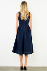 Sadie Denim Dress - Dark Denim