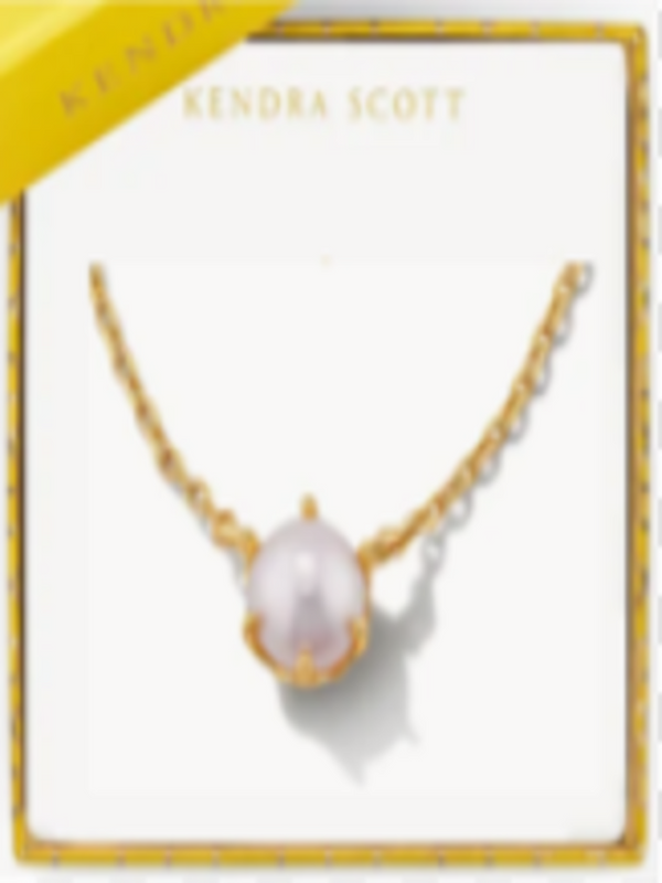 Kendra Scott Ashton Pearl Pendant Necklace - Gold White Pearl