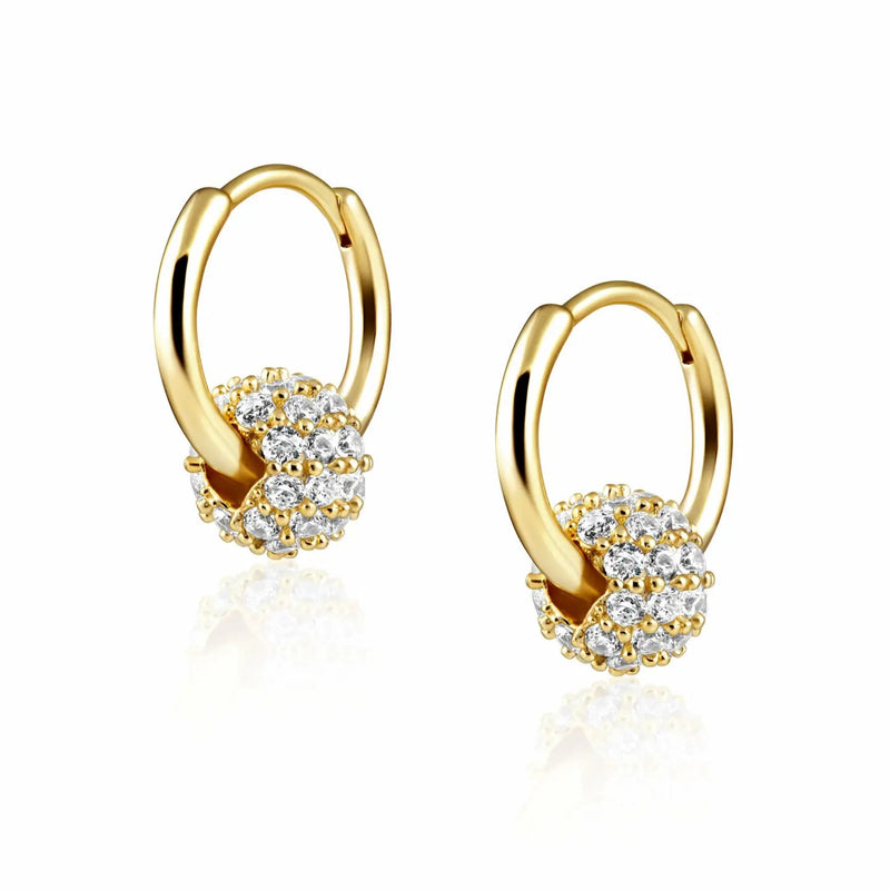 Sahira Claire Huggie Earrings - Gold