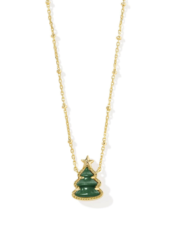 Kendra Scott Holiday Tree Pendant Necklace - Gold