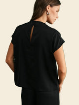 The Satin Sophistication Top - Black