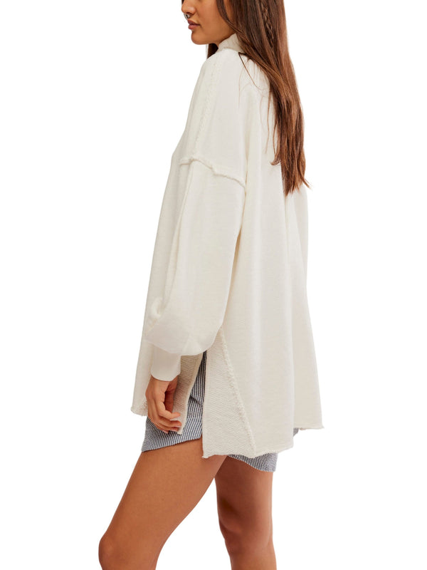 Free People Wonderful Pullover - Coconut Milk