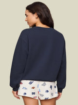 Z Supply Boyfriend Patch Sweatshirt - Eclipse