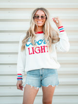 The Laundry Room Coors Light 1980 Cashmere Sweater - White/Red