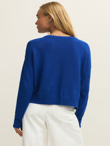 Z Supply Sienna Palm Sweater - Nautical