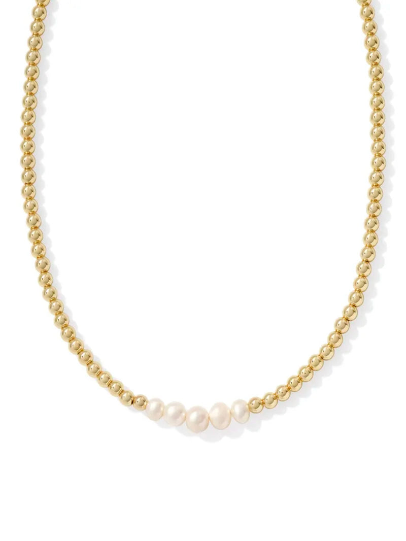 Kendra Scott Eve Beaded Strand Necklace - Gold