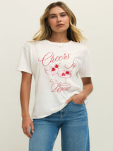 Z Supply Cheers Boyfriend Tee - Sea Salt