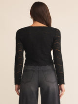Z Supply Aurora Lace Top - Black