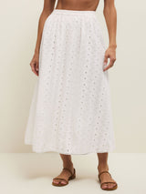 Z Supply Bria Eyelet Skirt - White