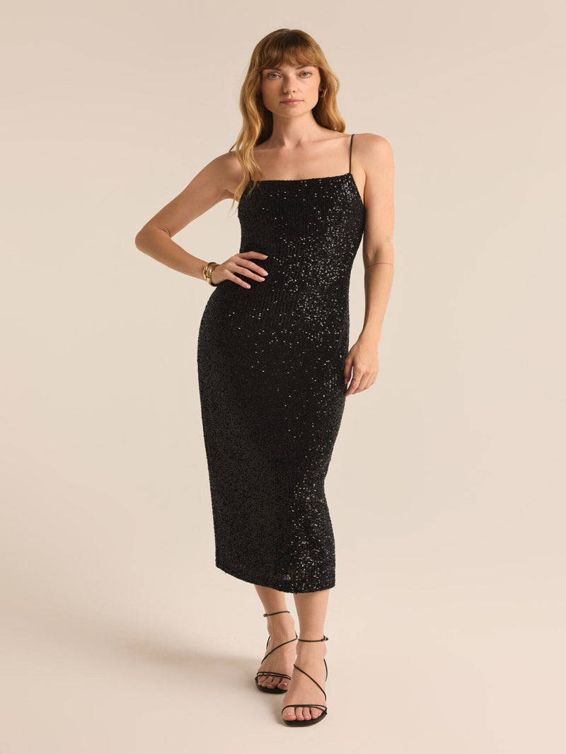 Z Supply Paulina Sequin Dress - Black