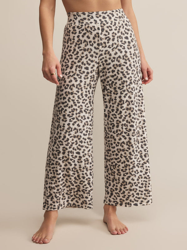 Z Supply Luxe Leopard Pant - Champagne