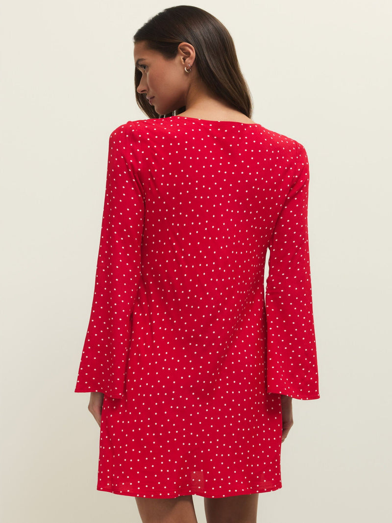 campbell mini dress Campbell Dot Crepe Mini Dress
