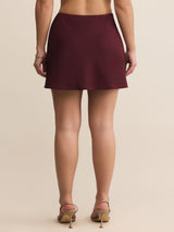 Z Supply Chablis Mini Skirt - Merlot