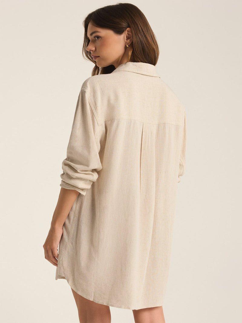 Z Supply Dover Linen Dress - Flax