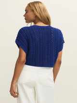 Z Supply Ballast Crochet Top - Nautical