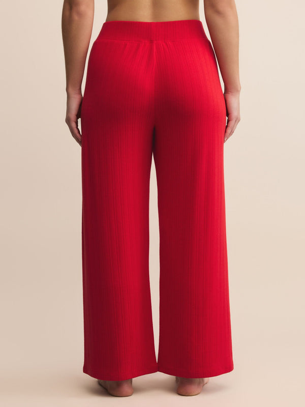 Z Supply Luxe Pointelle Pant - Festive Red