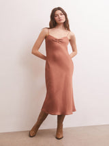 Z Supply Lark Lux Sheen Slip Dress - Penny