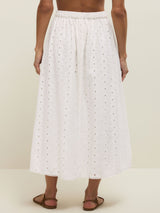 Z Supply Bria Eyelet Skirt - White