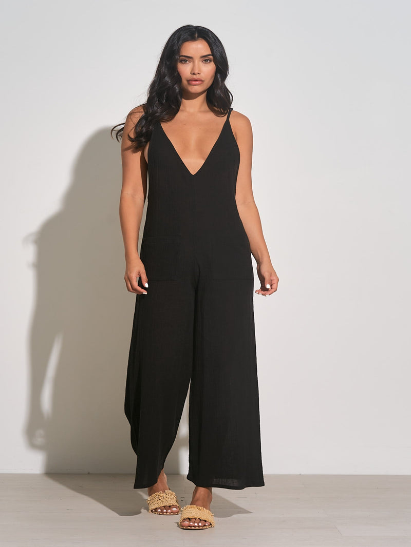 Elan Resort Jumpsuit - Black