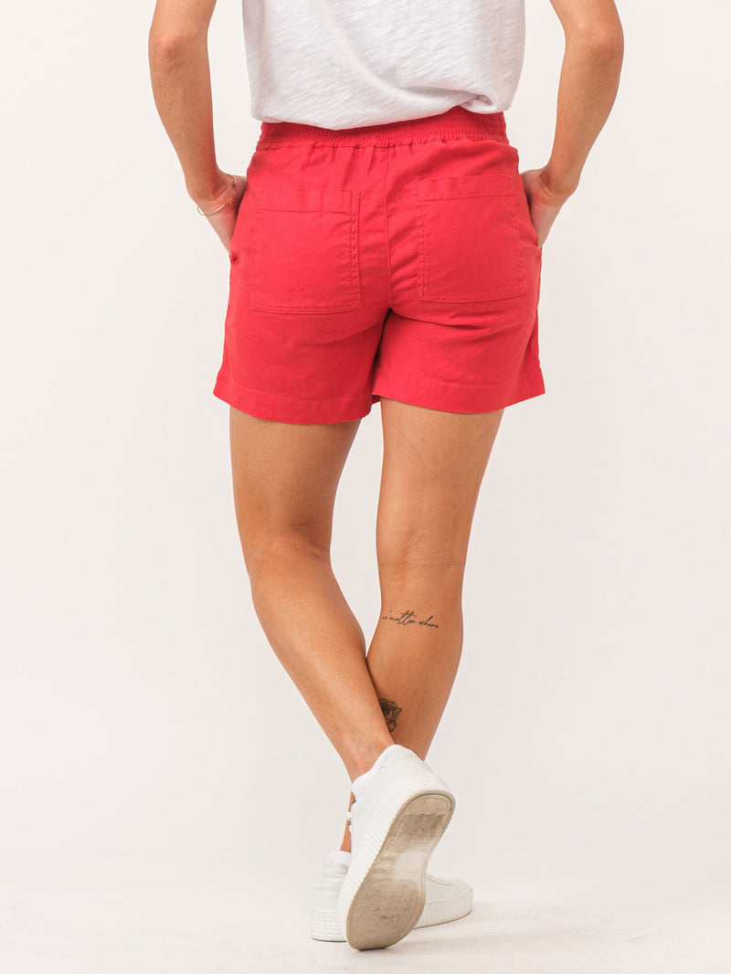 Dear John Tonya Shorts - Firetruck Red