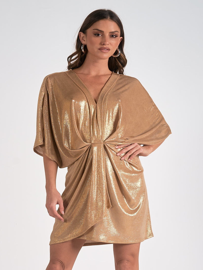 Elan Golden Hour Dress - Gold