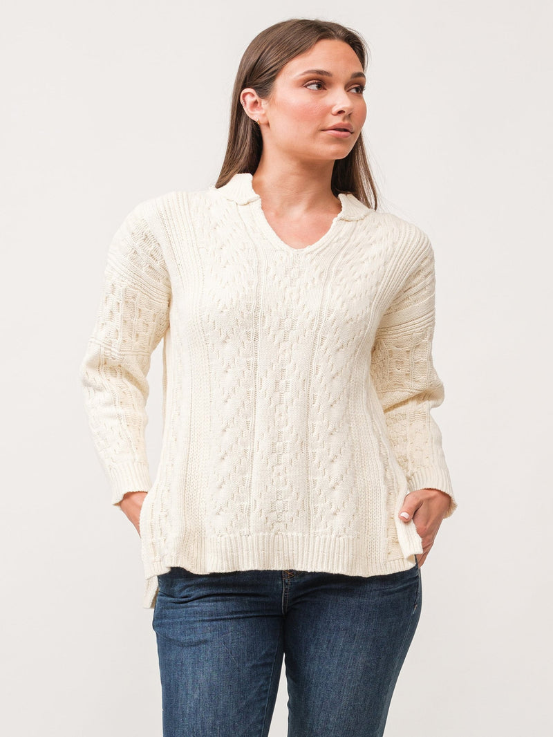 Dear John Thora Sweater - Antique White