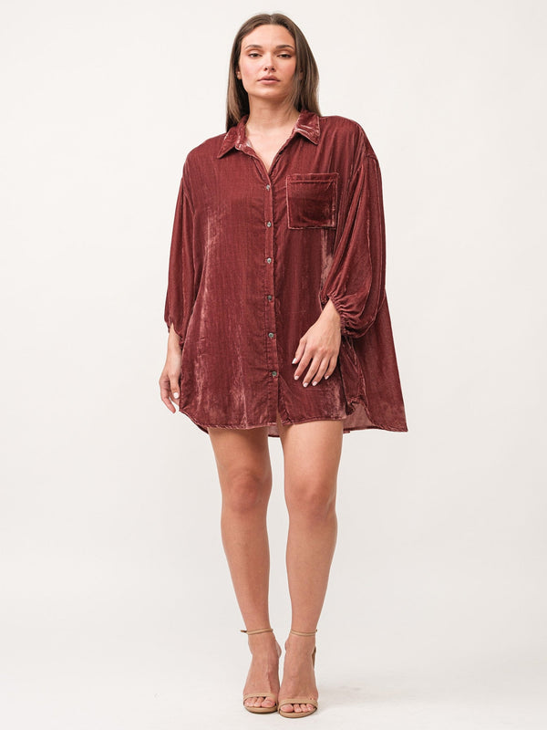 Dear John Leigh Dress - Maroon