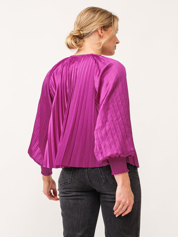 Dear John Deletta Satin Top - Dahila Mauve