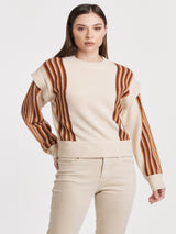 Another Love Stripe Sweater - Creamy Terra