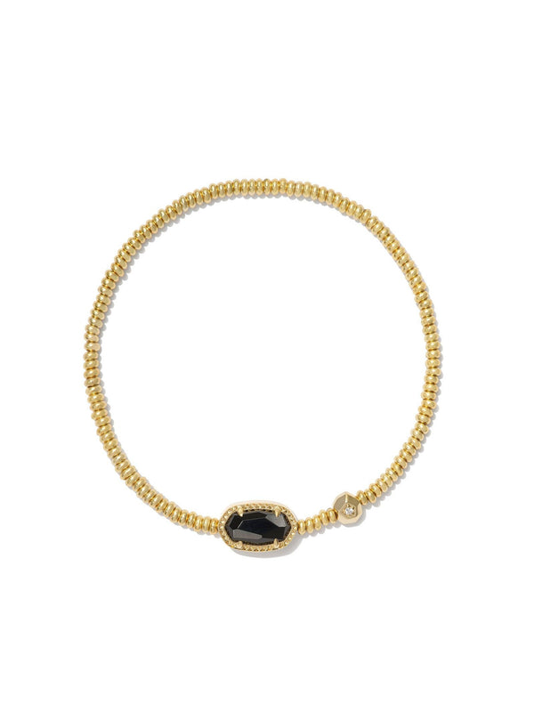 Kendra Scott Grayson Stretch Bracelet - Gold Black Agate