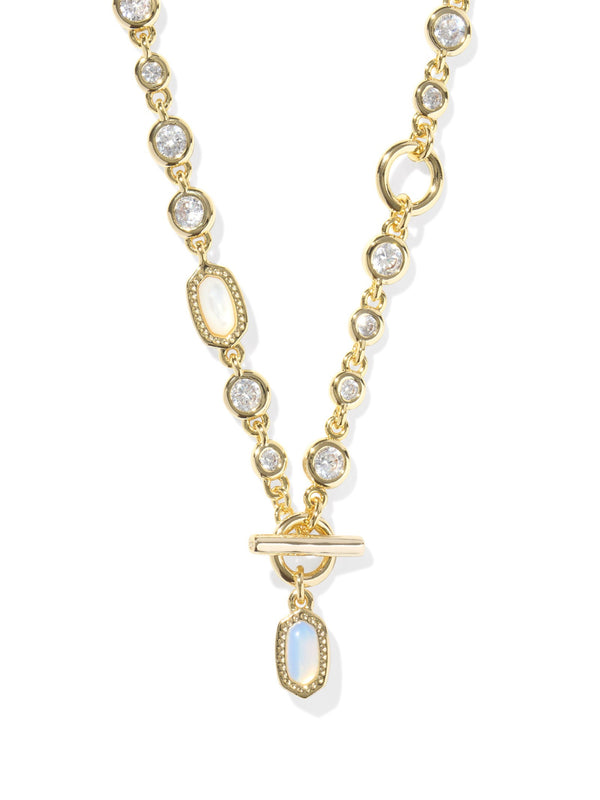 Kendra Scott Elisa Abbie Strand Necklace - Gold White Mix