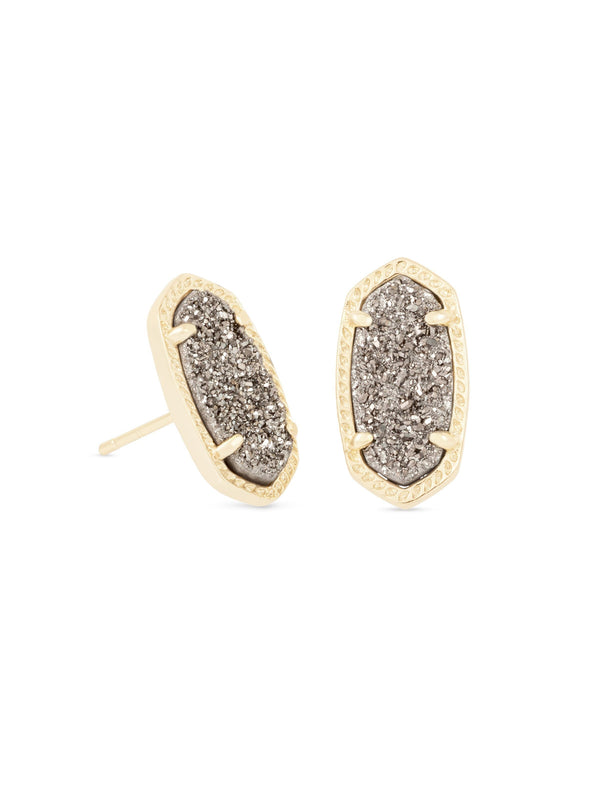 Kendra Scott Ellie Earrings - Gold Platinum Drusy