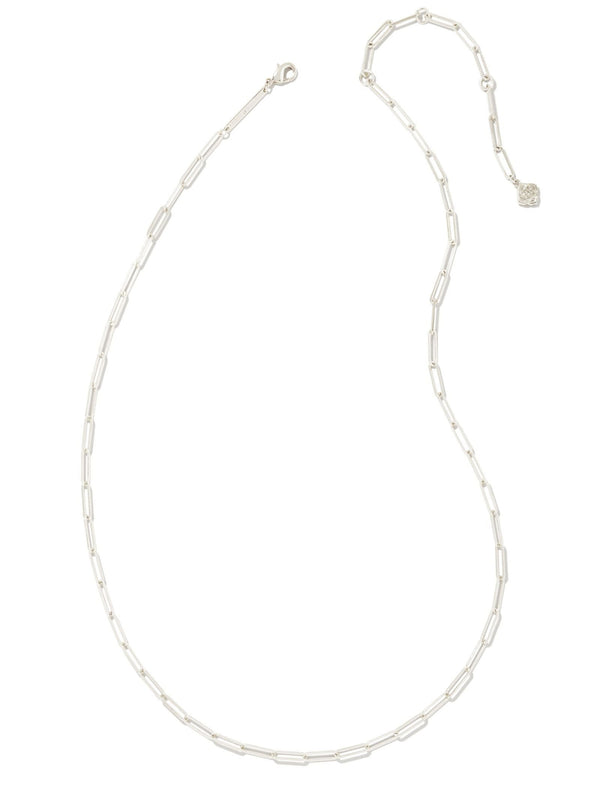 Kendra Scott Courtney Paperclip Necklace - Silver