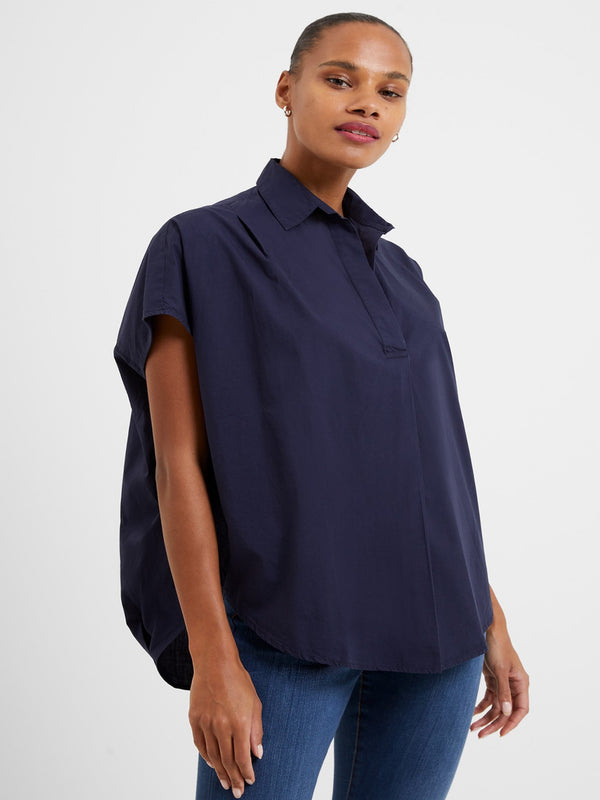 French Connection Cele Rhodes Poplin Shirt - Marine