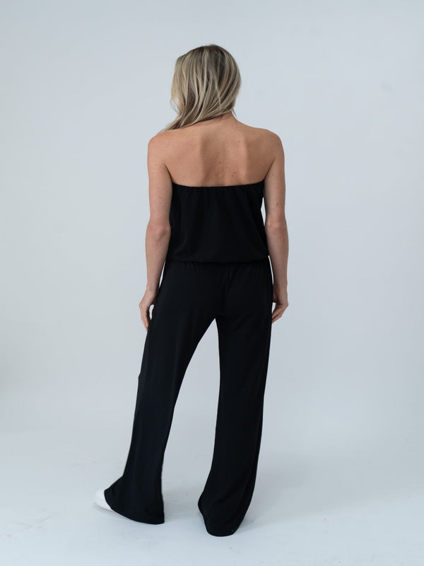Six/Fifty Samantha Tube Top Jumpsuit - Black