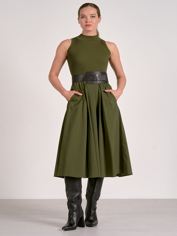 Elan Maxi Mock Dress - Pine