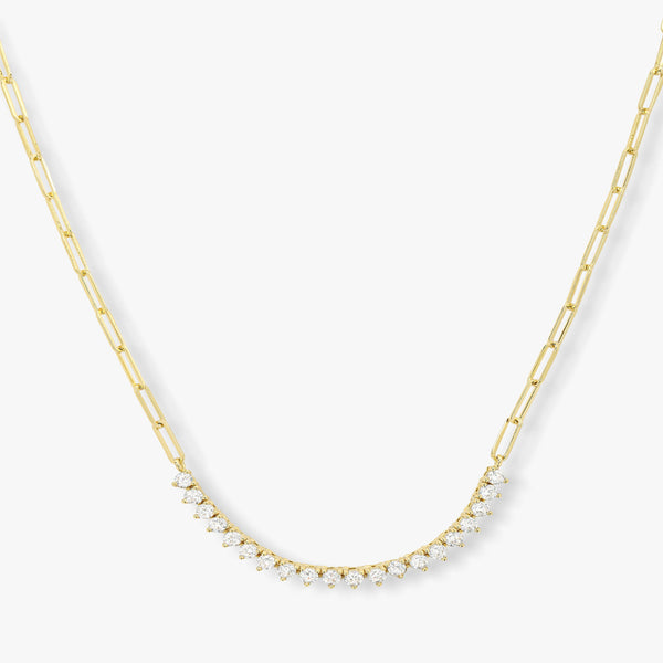 Melinda Maria Not Your Basic Samantha Tennis Necklace - Gold