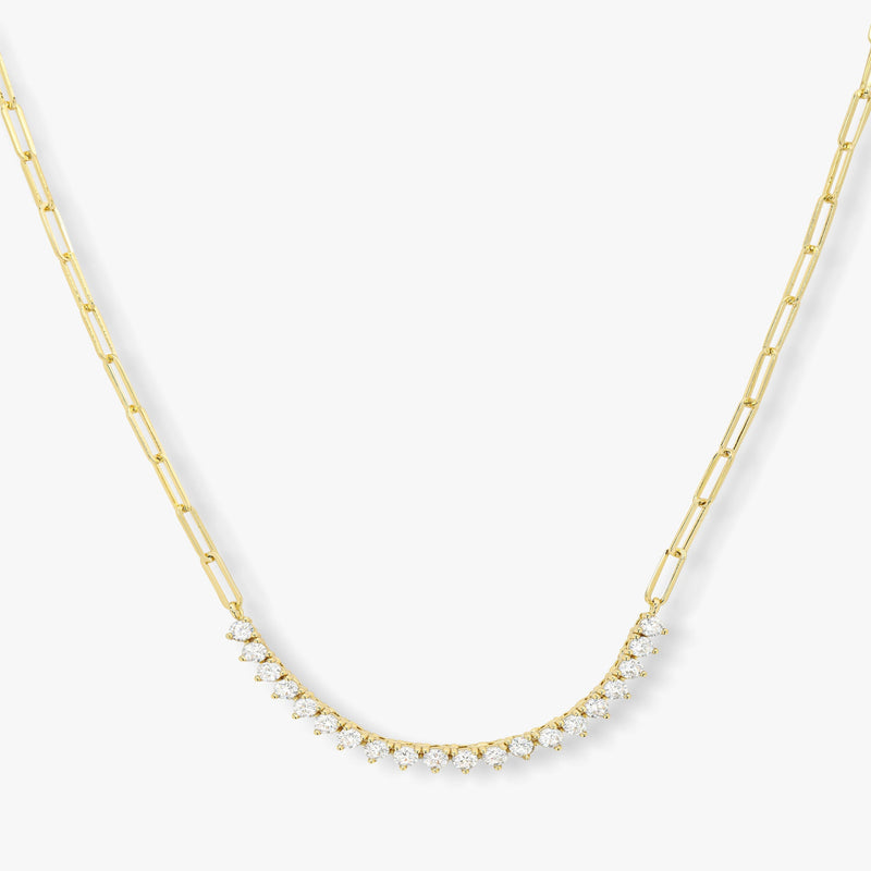 Melinda Maria Not Your Basic Samantha Tennis Necklace - Gold