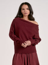 Elan Good Side Sweater - Plum