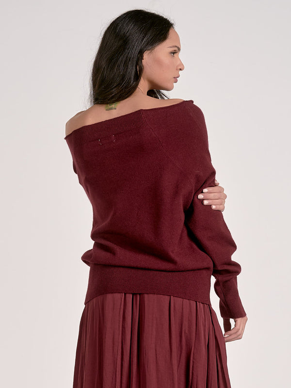 Elan Good Side Sweater - Plum