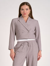 Elan Executed Style Blazer - Grey Stripe
