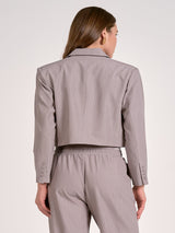 Elan Executed Style Blazer - Grey Stripe