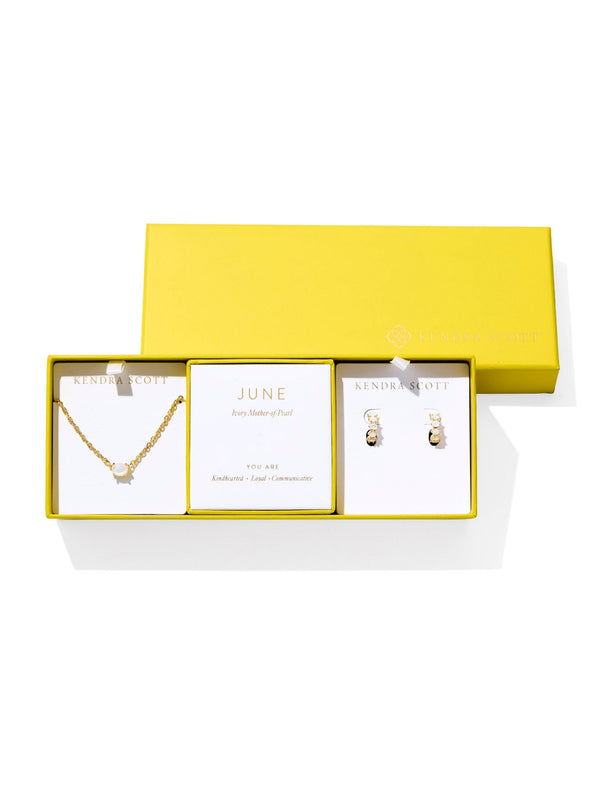 Kendra Scott Cailin Gift Set - Gold Ivory MOP