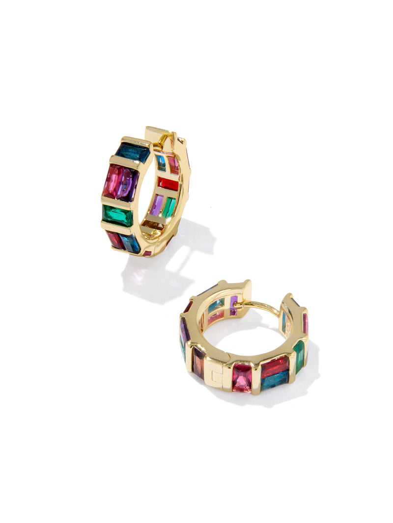 Kendra Scott Jamie Huggie Earrings - Gold Multi Mix