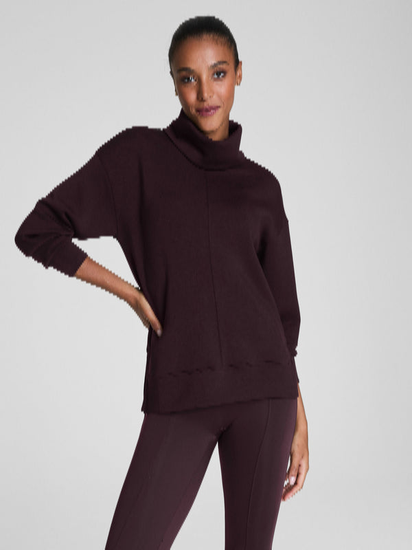 Spanx Airessentials Turtleneck Tunic - Truffle Brown
