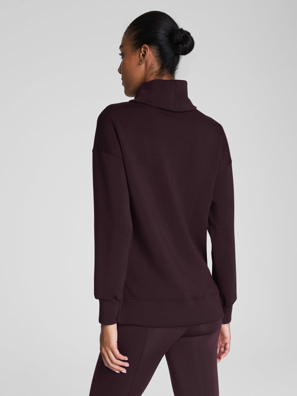 Spanx Airessentials Turtleneck Tunic - Truffle Brown