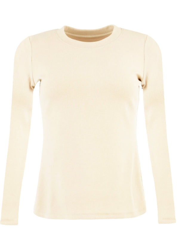 Kut From The Kloth Noelie Scoop Neck Long Sleeve Knit Top - Cream