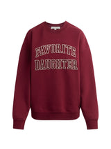 Favorite Daughter The Collegiate Embroidery Sweatshirt - Velvet Stone