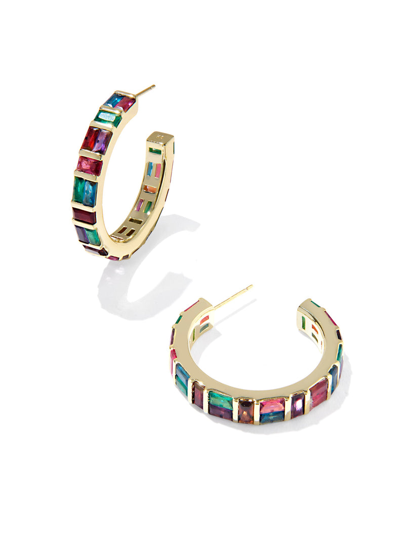 Kendra Scott Jamie Hoop Earrings - Gold Multi Mix